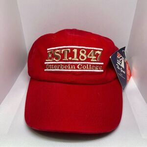 Otterbein‎ University Cardinals Red “The Game” Adjustable Hat Cap Cotton NWT